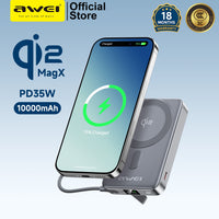 Awei Qi2 35W 10000mAh MagX Magnetic Power Bank thumbnail