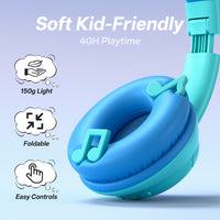 Awei AT51 Kids Wireless Headset (Active Noise Cancellation,dual-mode versatility,Safe,Comfy)