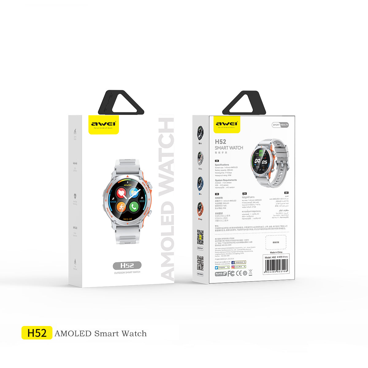 Orologio intelligente magnetico AWEI H52