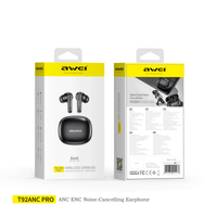 AWEI T92ANC Pro Earphone (Active Noise Cancellation,Clear Calls) thumbnail