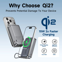 Awei Qi2 35W 10000mAh MagX Magnetic Power Bank thumbnail